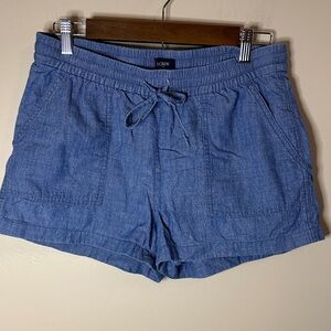 J. Crew Chambray High-Waist Shorts Size SMALL 3” inseam 100% Cotton